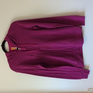 Lucy Pink Sexy Sweat Half Zip Pullover Hoody - Size Small
